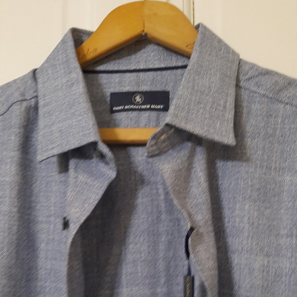 BLUE DRESS SHIRT - Picture 10 of 12